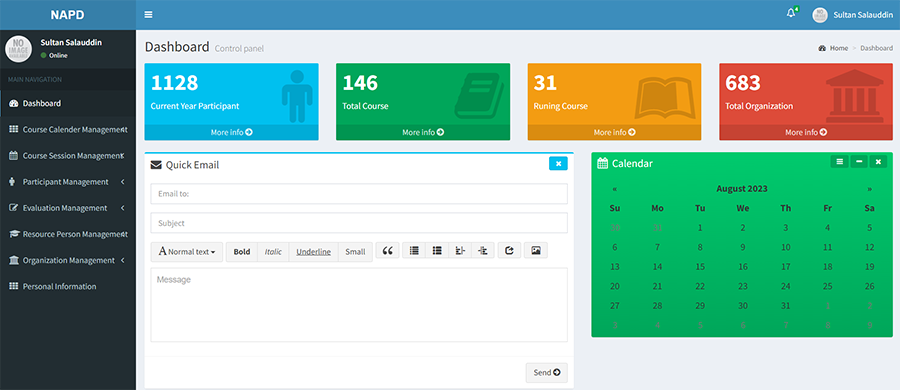 Online Training Management System - Project Image 2