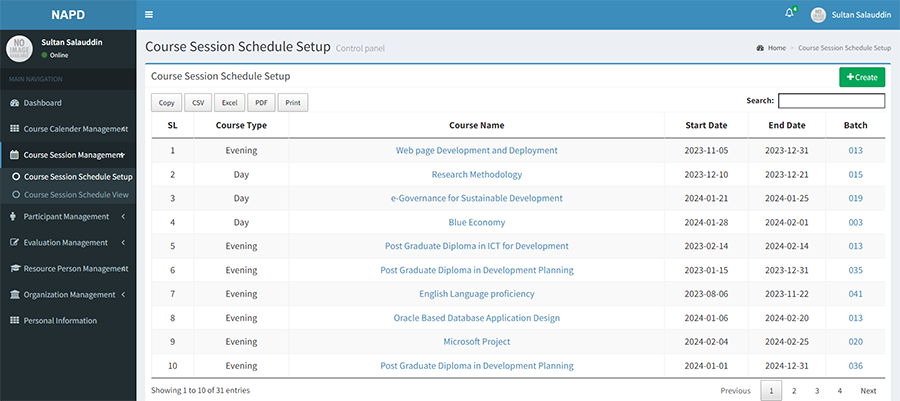 Online Training Management System - Project Image 4