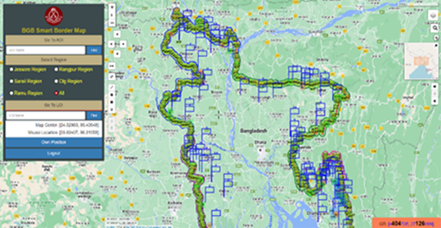 GIS Web Application - Border Guards Bangladesh (BGB) - Software Project