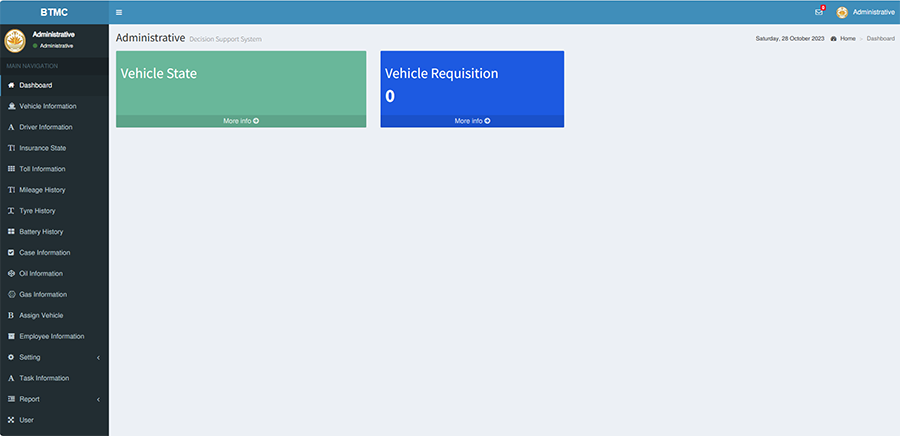 Online Vehicle Management System with Map Tracking  - Bangladesh Textile Mill Corporation - Software Project
