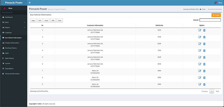 Petrol Pump and Office Management System  - Project Image 11