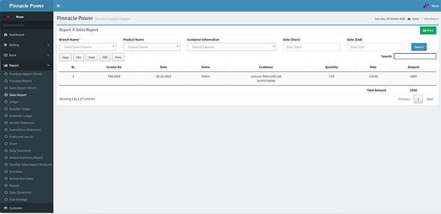 Petrol Pump and Office Management System  - Project Image 14
