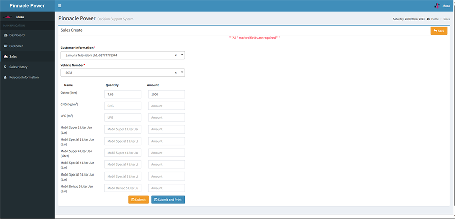 Petrol Pump and Office Management System  - Project Image 3