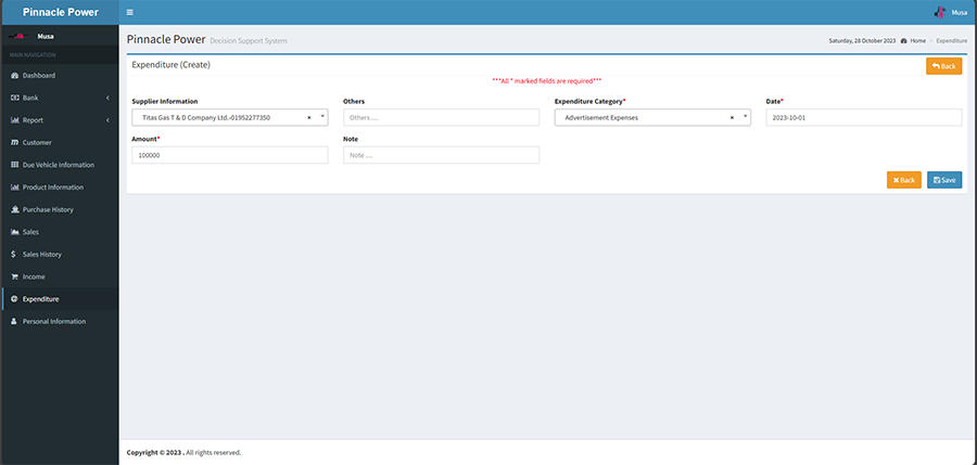 Petrol Pump and Office Management System  - Project Image 8