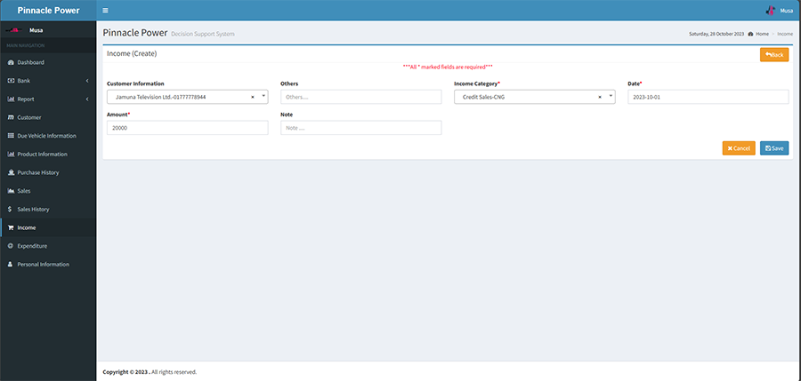 Petrol Pump and Office Management System  - Project Image 9